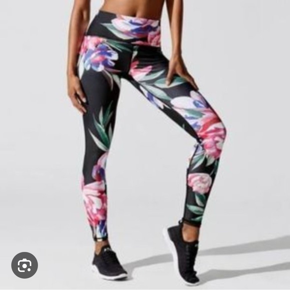 Carbon38 Floral Leggings High-Waisted Floral